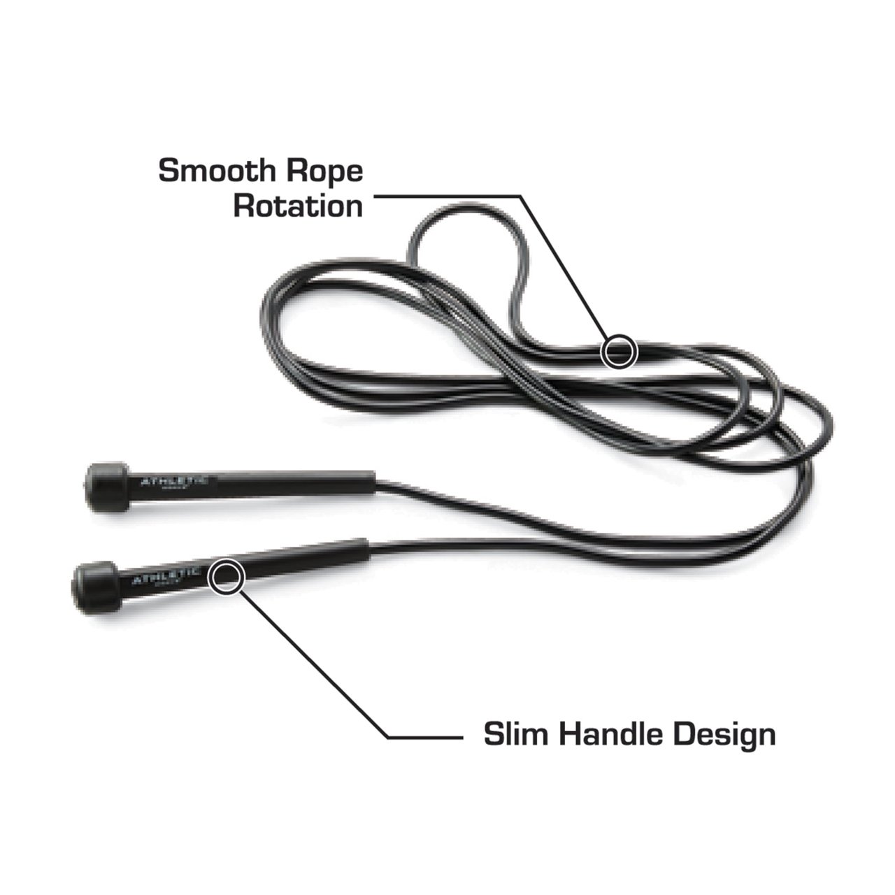 1 Speedy Fitness Jump Rope, 9ft, Black