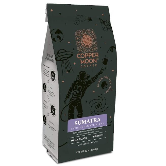 1 Sumatra Blend Ground Coffee, Dark Roast, 12 Oz