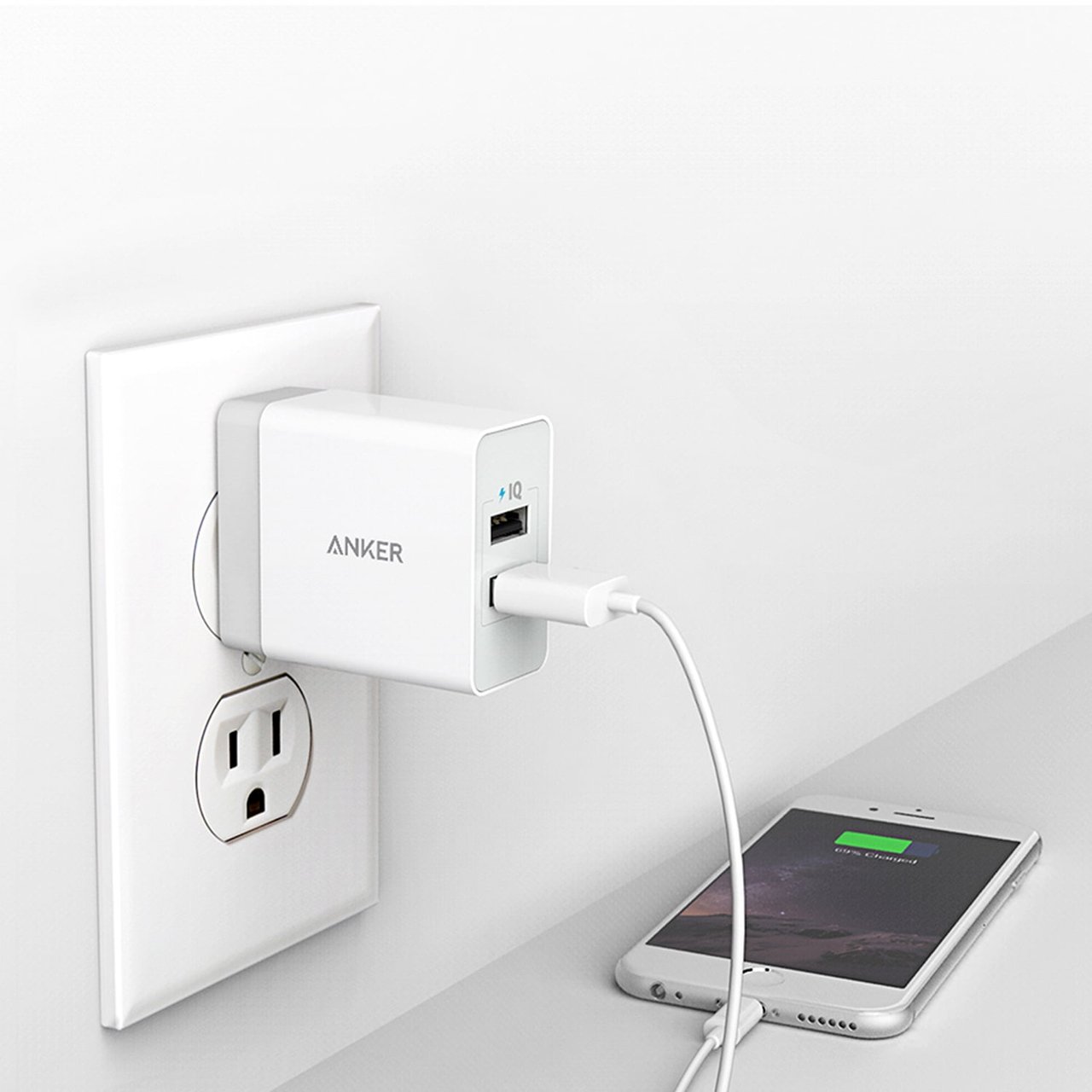 1 Anker 2-Port 24W USB Wall Charger