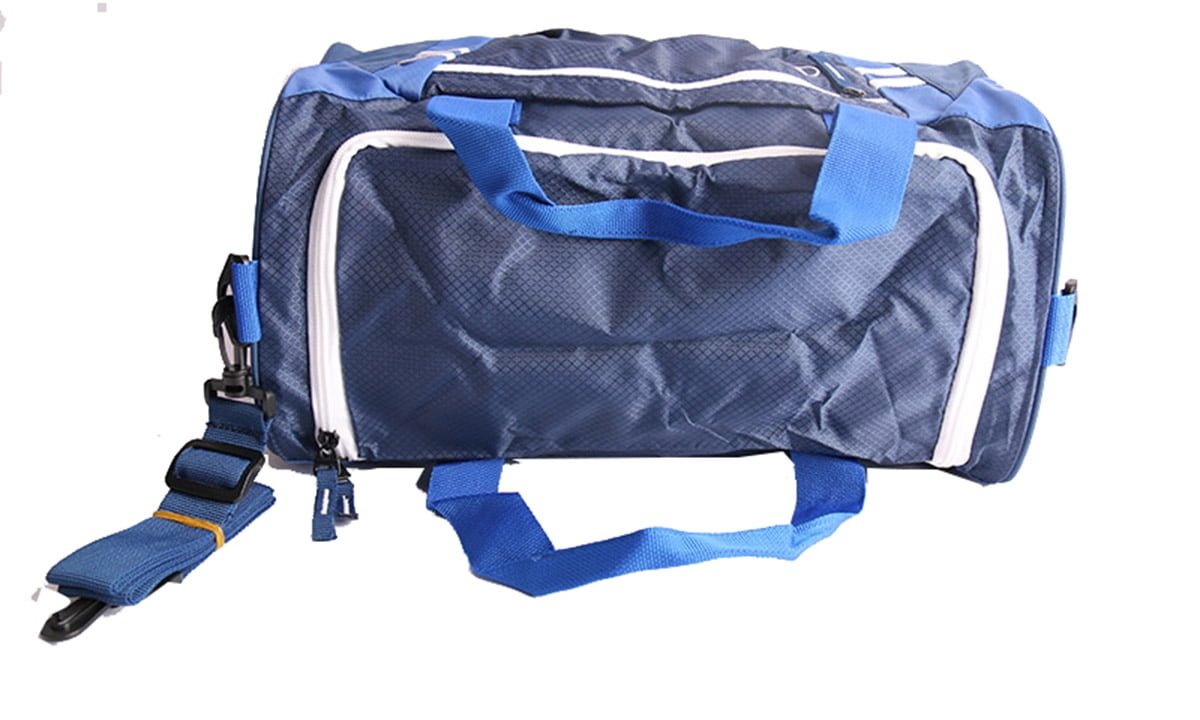 1 Rugged Material 18 inch Duffel in Blue & White color, 18x10X9.3