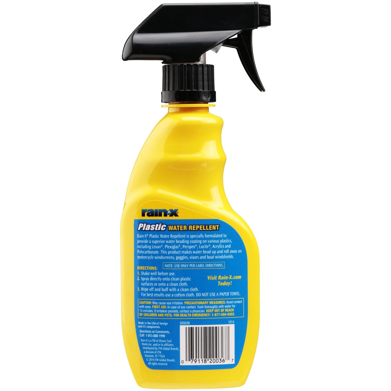 2 Rain-X 620036 Water Repellent Plastic Treatment - 12 fl. oz.