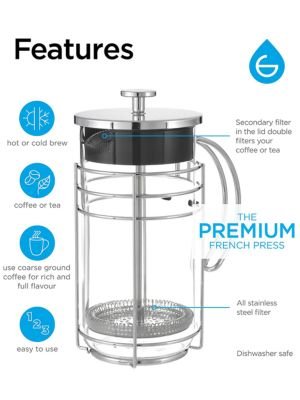 3 51 oz. Madrid French Press