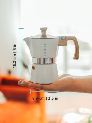 3 Milano 9-Cup Stovetop Espresso Brew Machine
