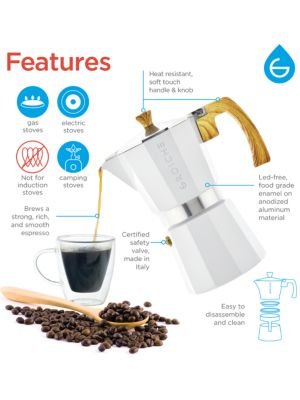 5 Milano 9-Cup Stovetop Espresso Brew Machine