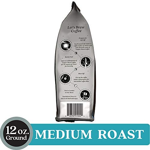 6 Copper Moon Coffee Hawaiian Hazelnut Medium Roast Ground - 12oz