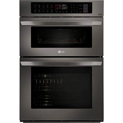 1 LG LWC3063BD 30 Black Stainless Convection Double Wall Oven