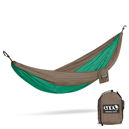 2 ENO Double Nest Hammock, Green/Khaki