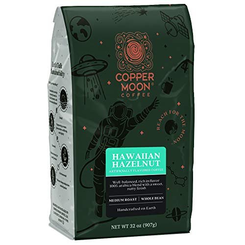 3 Hawaiian Hazelnut Blend Medium Roast Coffee - 2lb, Copper Moon