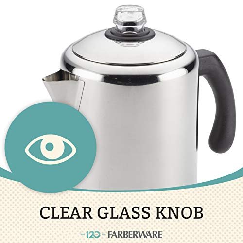 5 Farberware Yosemite 12-Cup Classic Stainless Steel Coffee Percolator