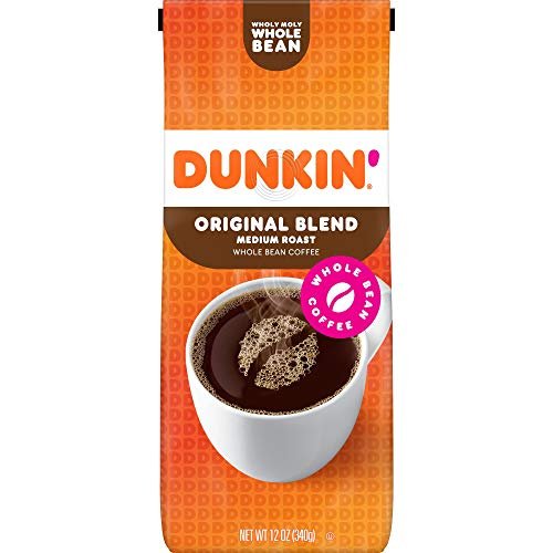3 Original Blend Coffee by Dunkin', Medium Roast Whole Bean, 12oz