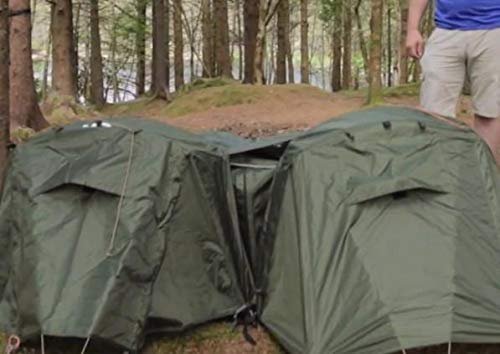 4 Cura Outdoors Two-Person High-Quality Twin Hybrid Shelter