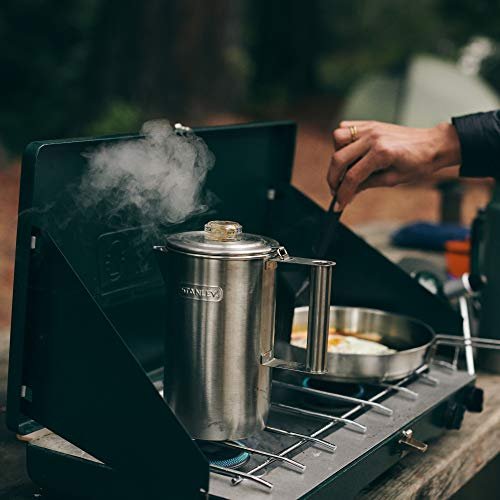 5 Portable Camp Percolator with Cool Grip - Easy to Carry