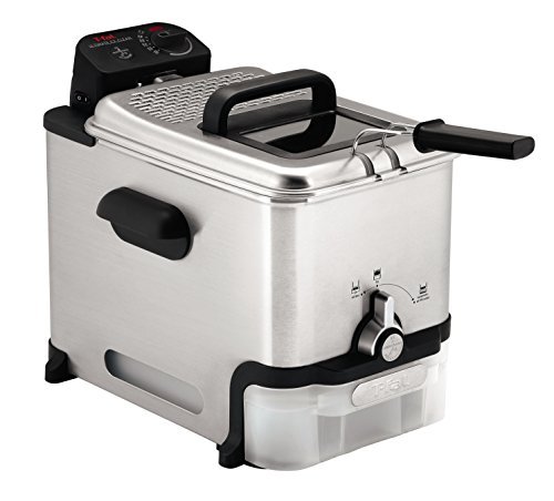 1 T-fal 3.5L Deep Fryer with Basket, 1700W, Oil Filtration, Temp Control, Digital Timer, Dishwasher Safe Parts