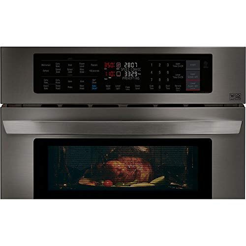 5 LG LWC3063BD 30 Black Stainless Convection Double Wall Oven