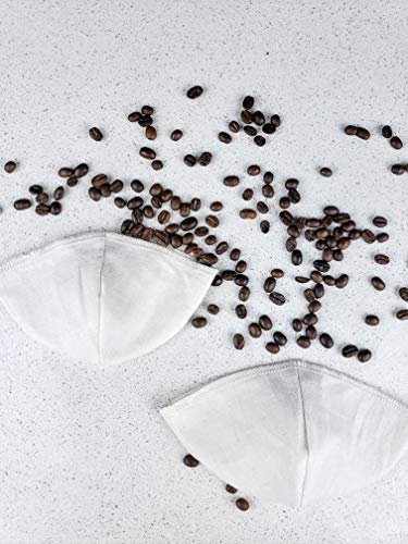 1 Eco-Friendly Coffee Filter (Size #2) - Canadian-Made Hemp and Organic Cotton - Sustainable Solution