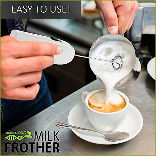 7 MatchaDNA Froth Express - Portable Battery-Powered Foam Maker for Enhanced Coffee Experience
