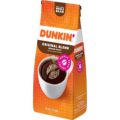 5 Original Blend Coffee by Dunkin', Medium Roast Whole Bean, 12oz