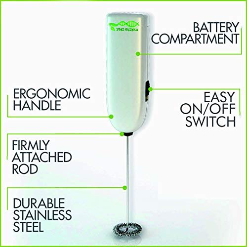 3 MatchaDNA Froth Express - Portable Battery-Powered Foam Maker for Enhanced Coffee Experience
