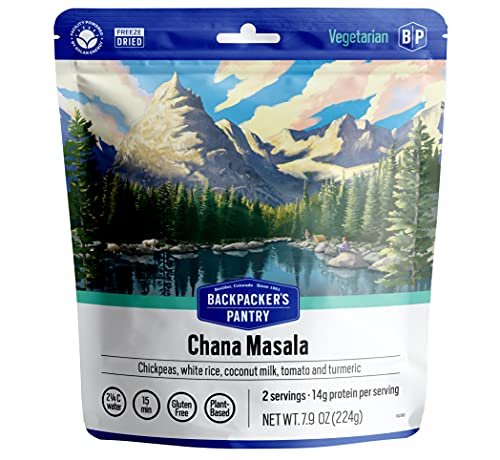5 Protein-packed Freeze-Dried Chana Masala - Ideal for Backpacking, Camping, and Emergencies
