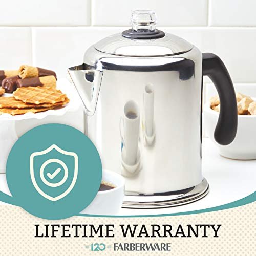 3 Farberware Yosemite 12-Cup Classic Stainless Steel Coffee Percolator