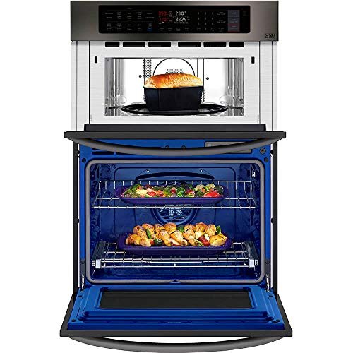 3 LG LWC3063BD 30 Black Stainless Convection Double Wall Oven