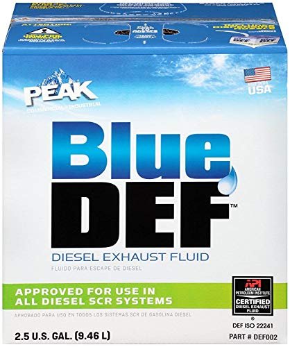 2 Bluedef Diesel Exhaust Fluid Synthetic Urea Deionized Water 2.5 Gallon (5 Pack)