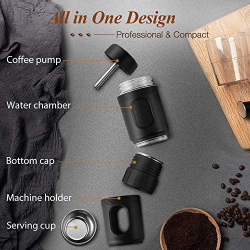2 Portable EspressoMate - Premium Manual Coffee Brewer for Velvety and Creamy Espresso