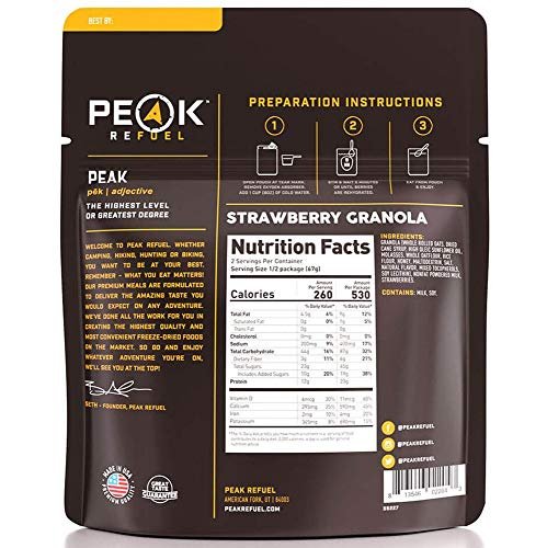 2 Peak Refresh Freeze-dried Outdoor Food Incredible Flavor Protein-rich Swift Preparation Featherweight
