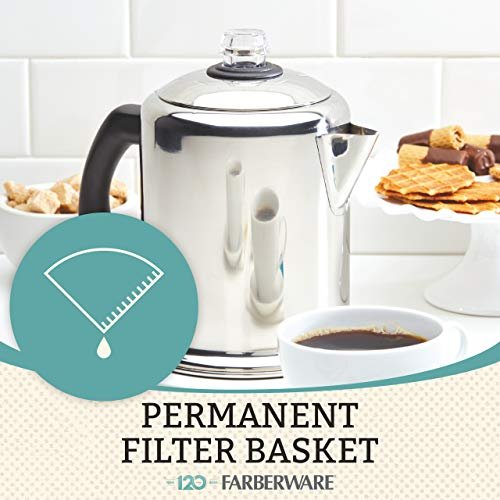 1 Farberware Yosemite 12-Cup Classic Stainless Steel Coffee Percolator