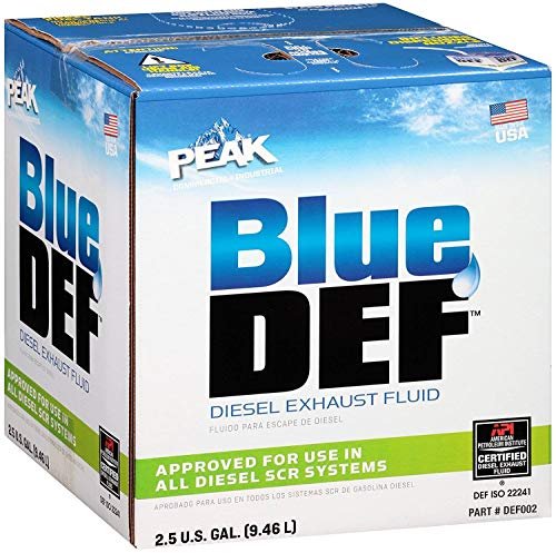 1 Bluedef Diesel Exhaust Fluid Synthetic Urea Deionized Water 2.5 Gallon (5 Pack)