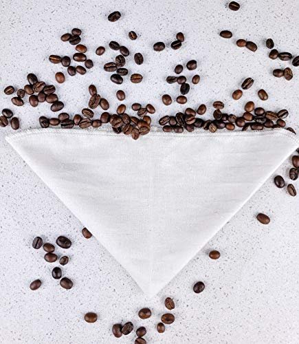 5 Zero Waste Canadian Coffee Filter - Sustainable Hemp and Organic Cotton Pour Over Cloth