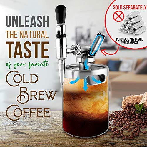 1 Home Brew Nitro Coffee Keg - Cold Brew Coffee Maker