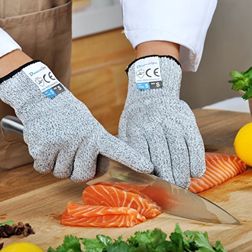3 Dowellife Cut Resistant Gloves Food Grade Level 5 Protection