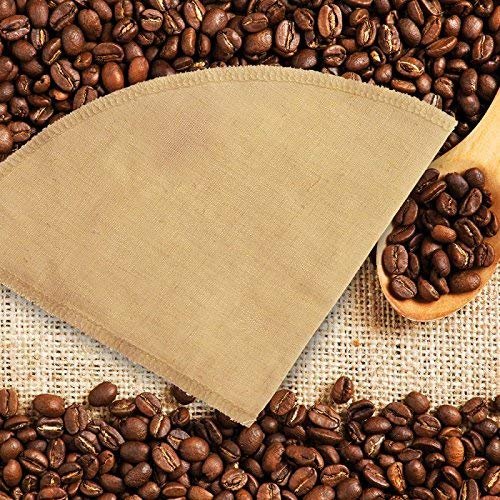 1 Bolio Hemp Cone Coffee Filter - Reusable and Ideal for Pour Over Coffee Brewing Eco-Consciously Designed with Organic and Bacteria Resistant Material (Size No.2)
