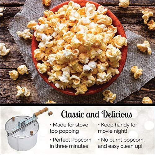 2 Stainless Steel Popcorn Maker - Platinum Edition, brought to you by Wabash Valley Farms.