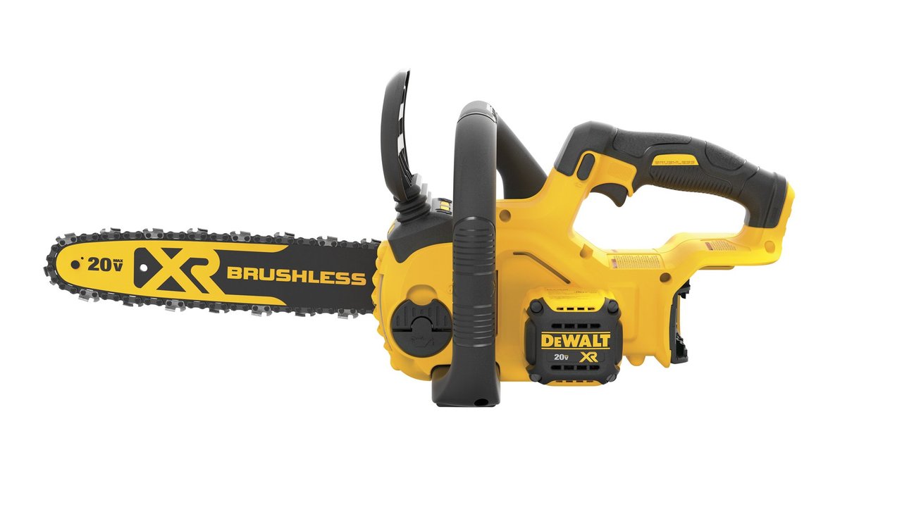 2 DEWALT 20V MAX 12in. Brushless Cordless Battery Powered Chainsaw, Tool Only