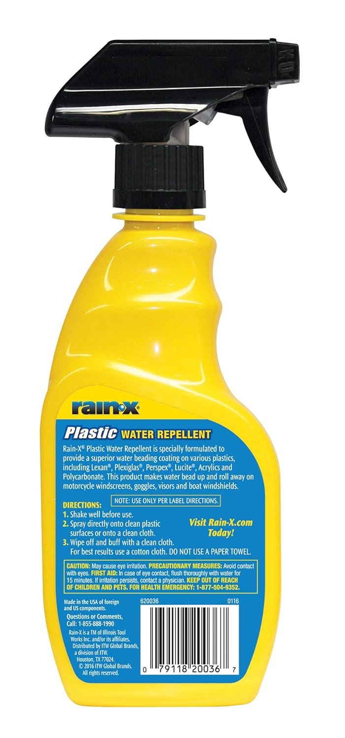3 Rain-X 620036 Water Repellent Plastic Treatment - 12 fl. oz.