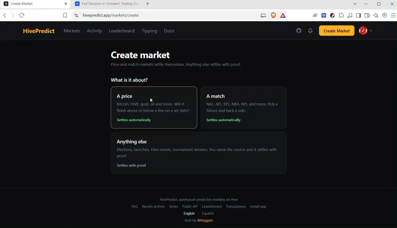 How to create markets on Hivepredict complete beginner guide (Hive predict tutorial)