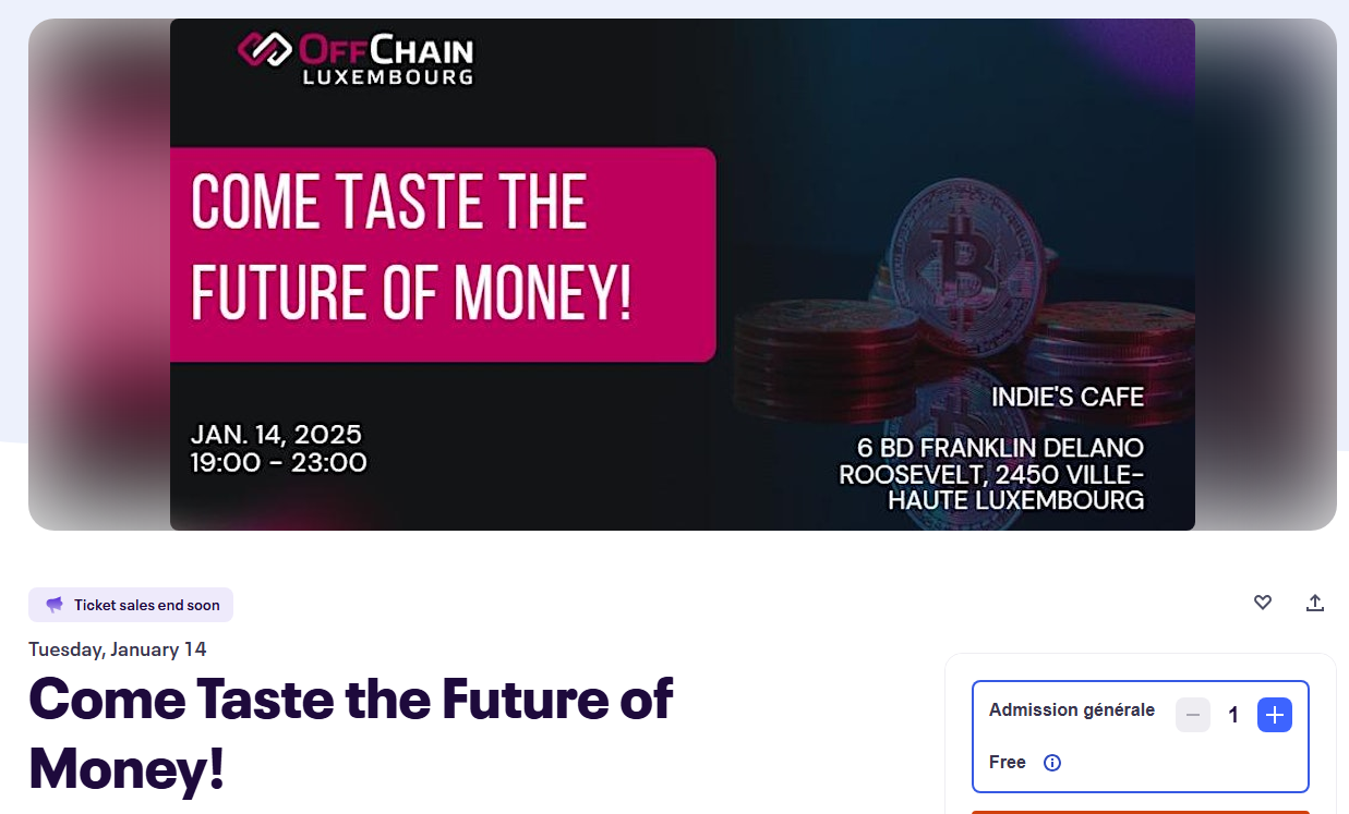 Come Taste the Future of Money!