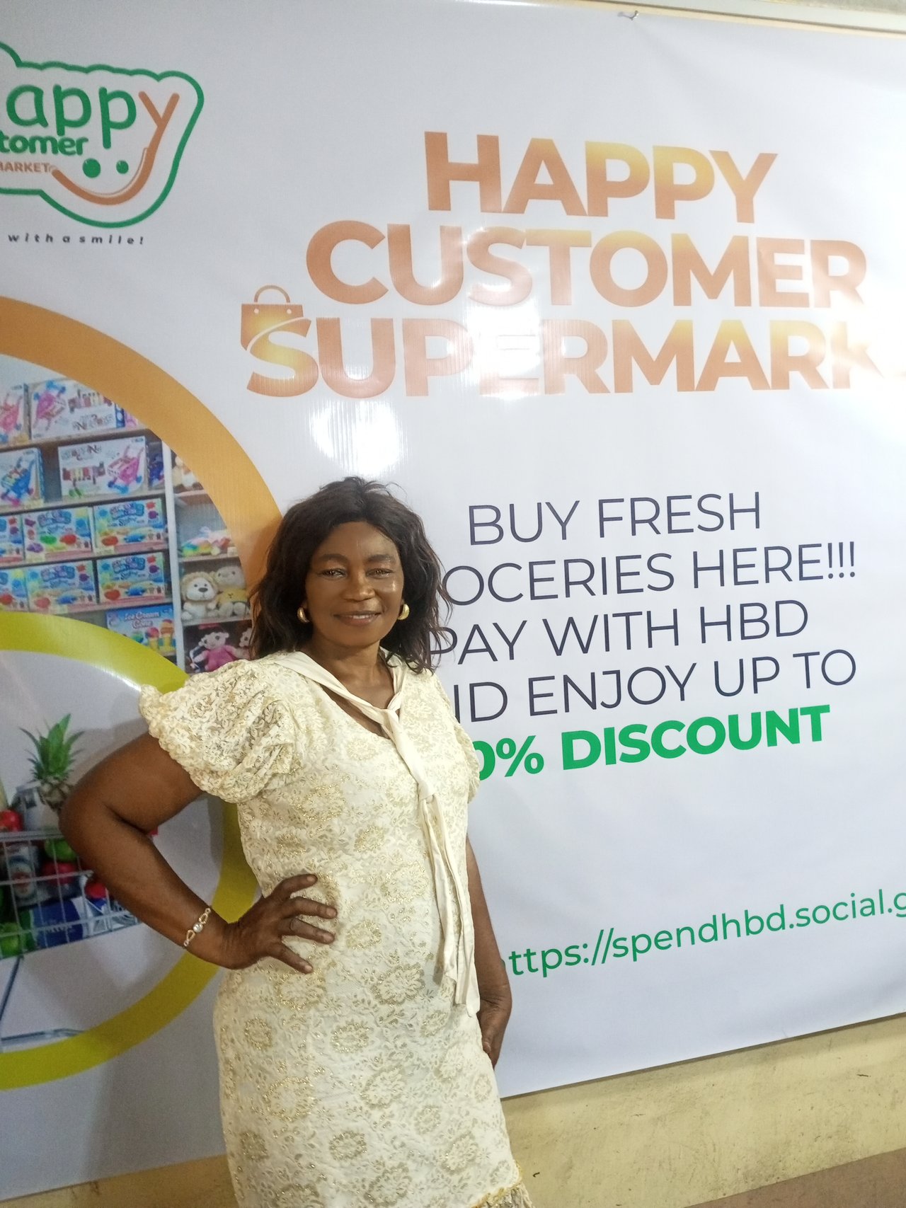 Herald  our hbd happy customer supermarket in Aba.