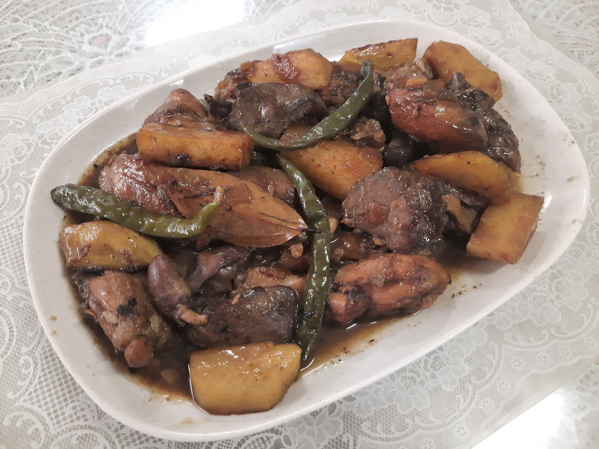 Chicken Adobo with Chicken Liver