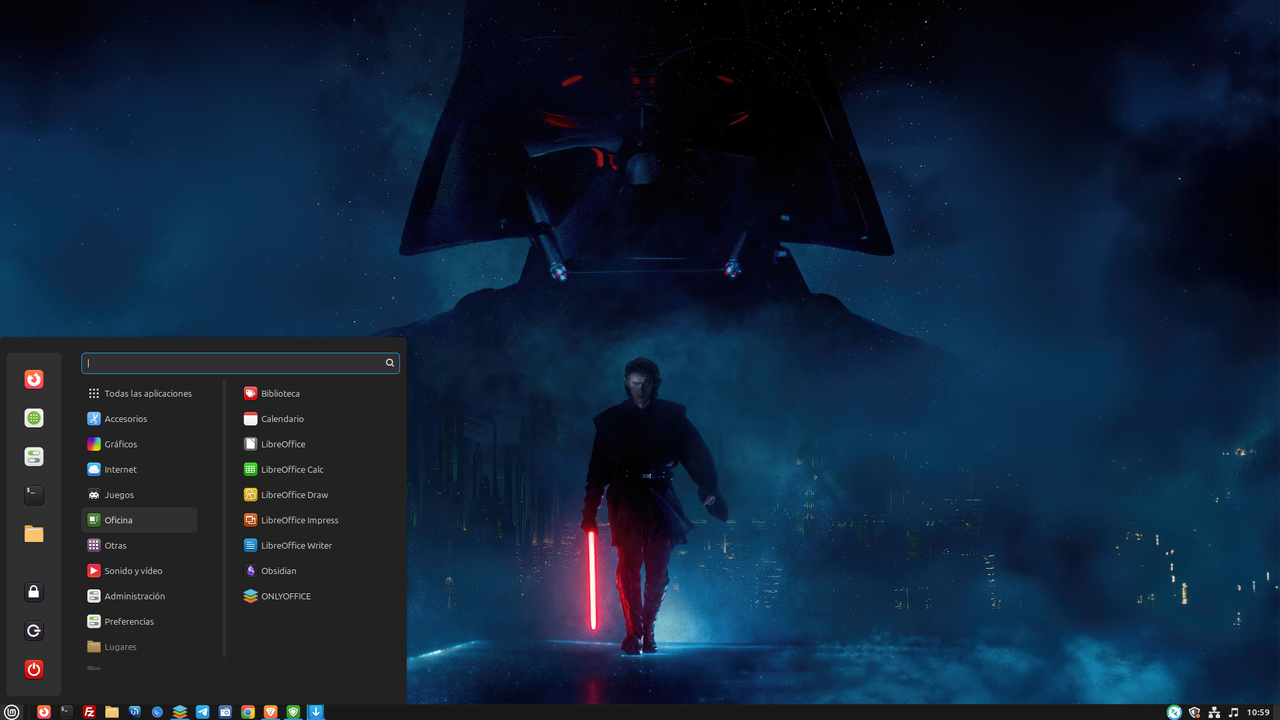 Escritorio de Linux Mint