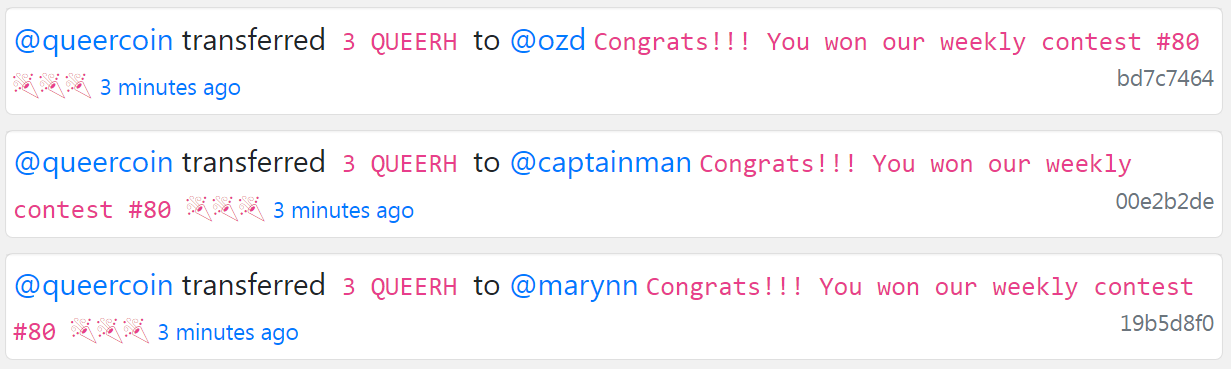 QUEER rewards QC Contest 80