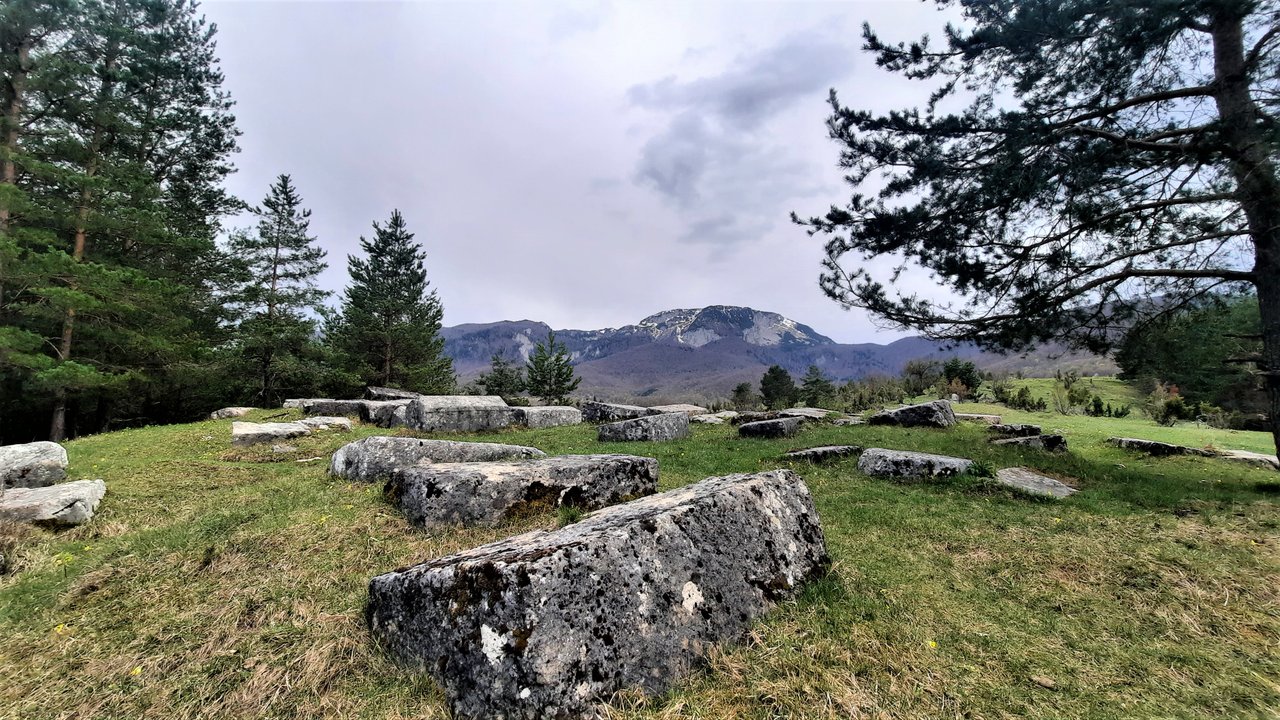 Hike to Stećak necropolis in village Ledići,Trnovo, Bosnia and Herzegovina 
