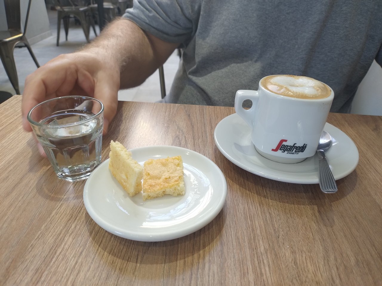 Coffee and ice cream in El Piave de Bernal, Argentina.