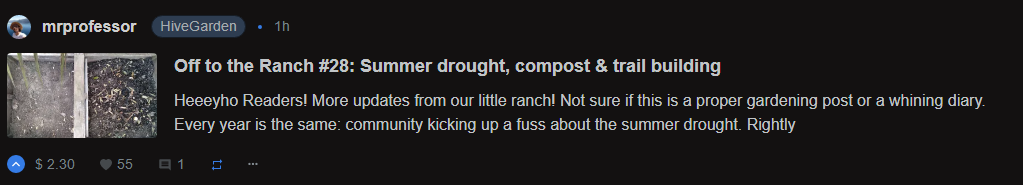 @mrprofessor Off to the Ranch #28: Summer drought, compost & trail building