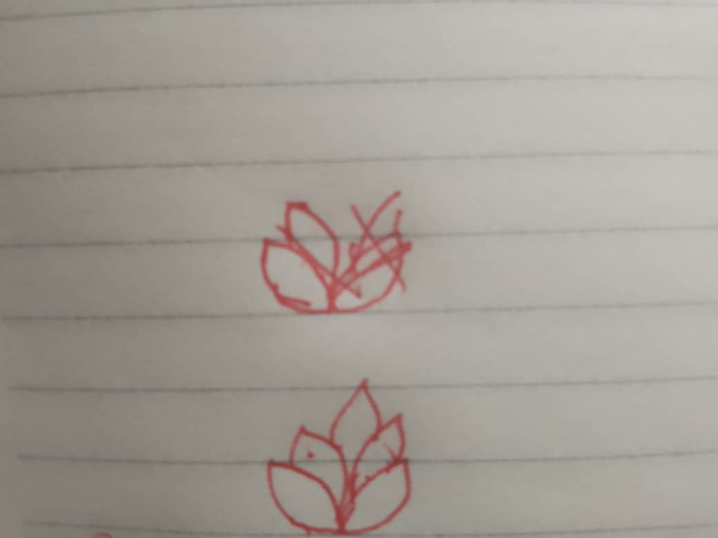 My initial draft and what i wanted