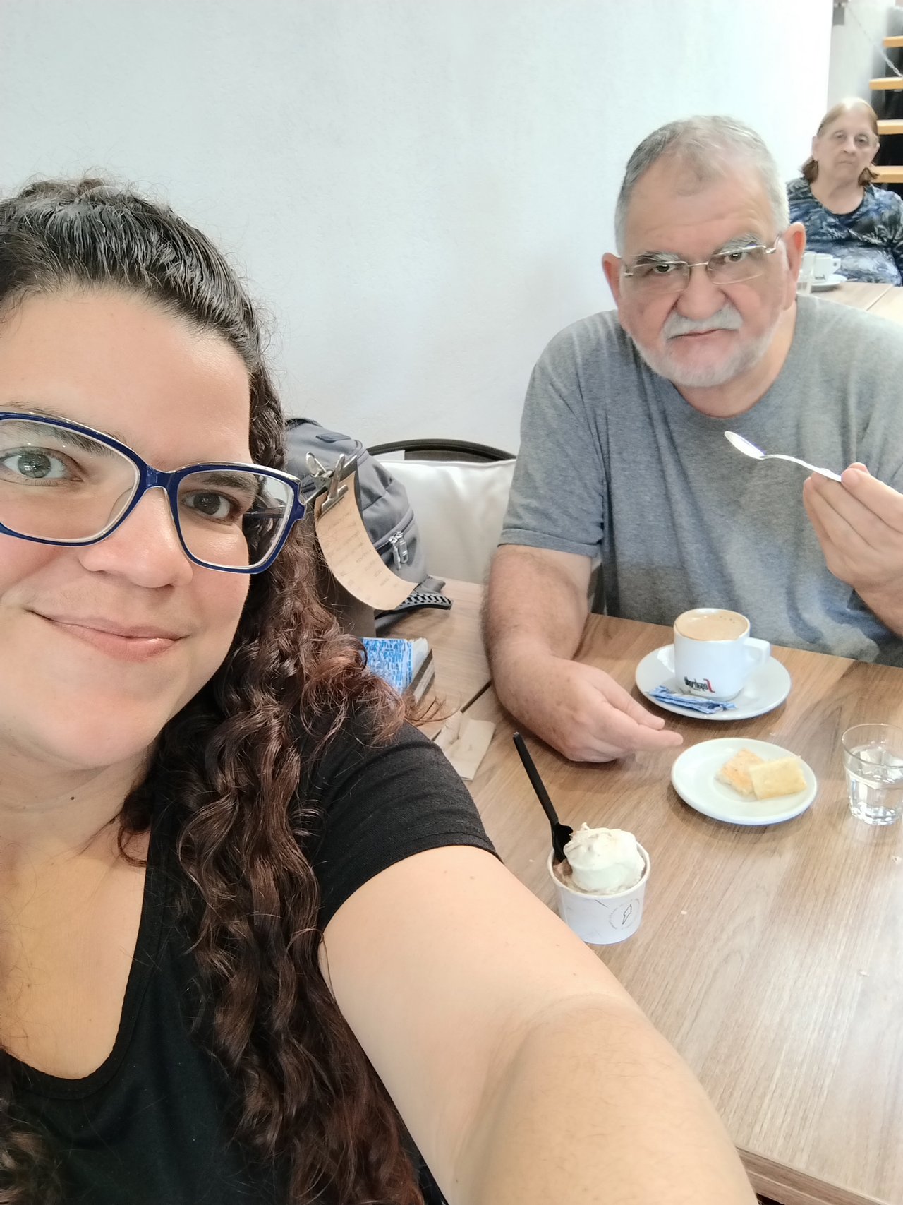 Coffee and ice cream in El Piave de Bernal, Argentina.