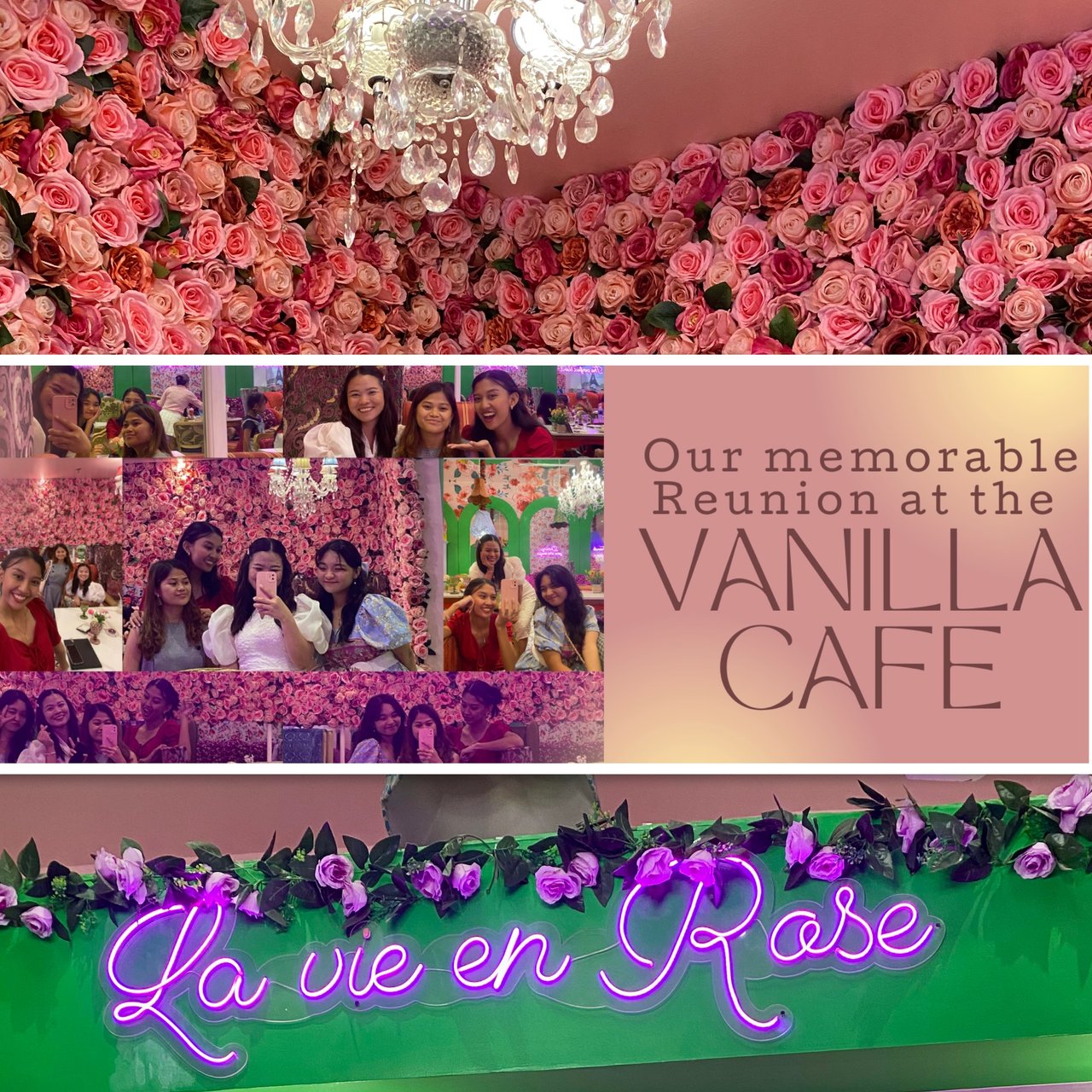 Our memorable reunion at the Vanilla Cafe