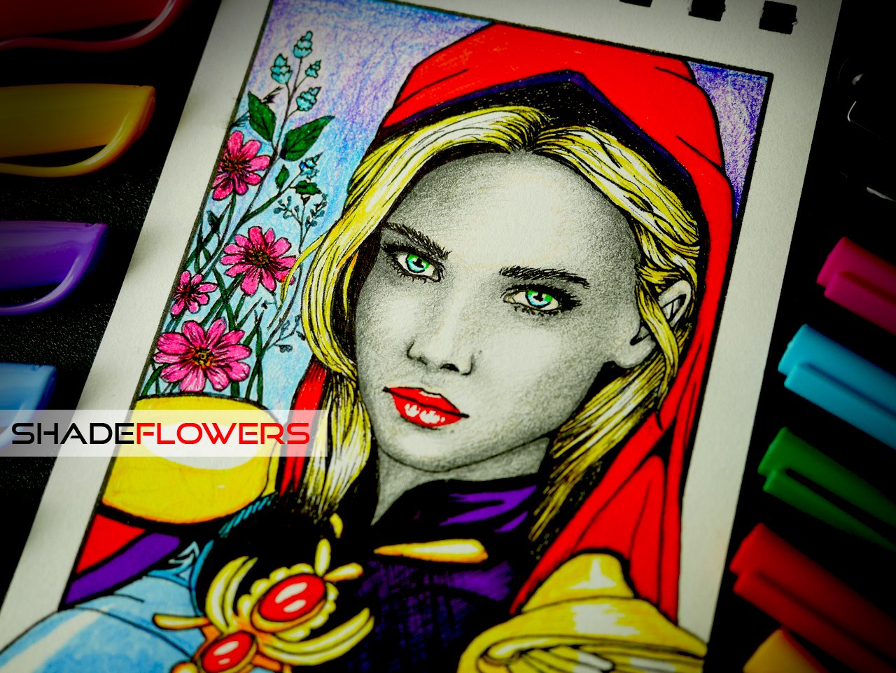 Well, the final stage of coloring.